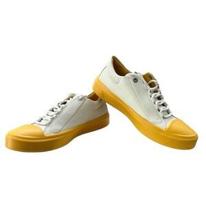 Ecco Flexure T-Cap Yellow Leather Sneakers Shadow Marigold Women’s Size US 5-5.5